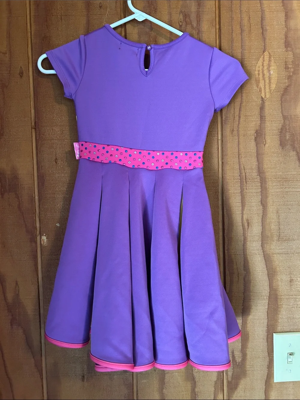 JoJo Siwa Purple Dress with Pink, Yellow & Blue Accents